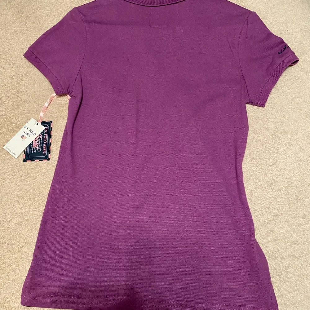 U.S. Polo Assn. Purple classic polo t-shirt, medium, NWT - Picture 5 of 6